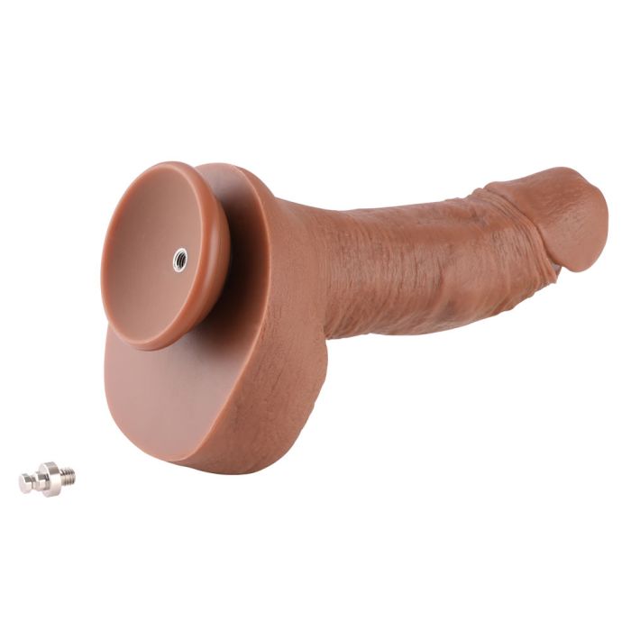 HiSmith 9.1 Inch Silicone Realistic Dildo – Smooth Curve Silicone Dildo Sex Machine Attachments
