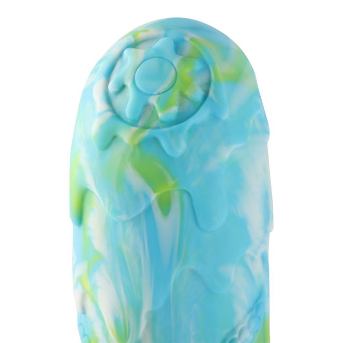 HiSmith Monster Curved Dildo (Blue) – Silicone Flexible 9.5 Inch Dildo Sex Machine Attachments