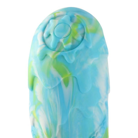 HiSmith Monster Curved Dildo (Blue) – Silicone Flexible 9.5 Inch Dildo Sex Machine Attachments