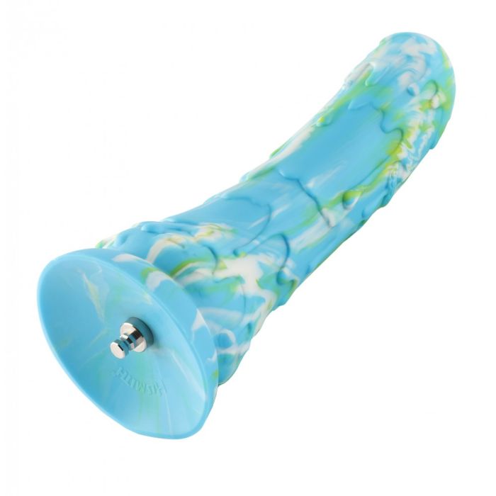 HiSmith Monster Curved Dildo (Blue) – Silicone Flexible 9.5 Inch Dildo Sex Machine Attachments