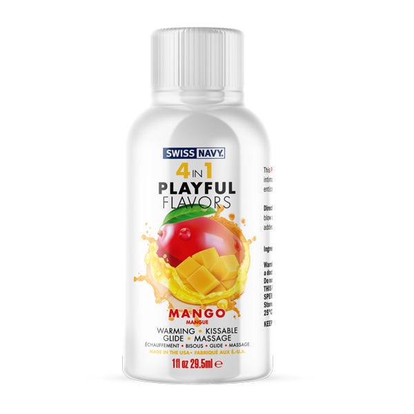Playful Flavours 4 In 1 Mango 1oz/29.5ml Pleasure Lube Default Title > Lube > Flavoured