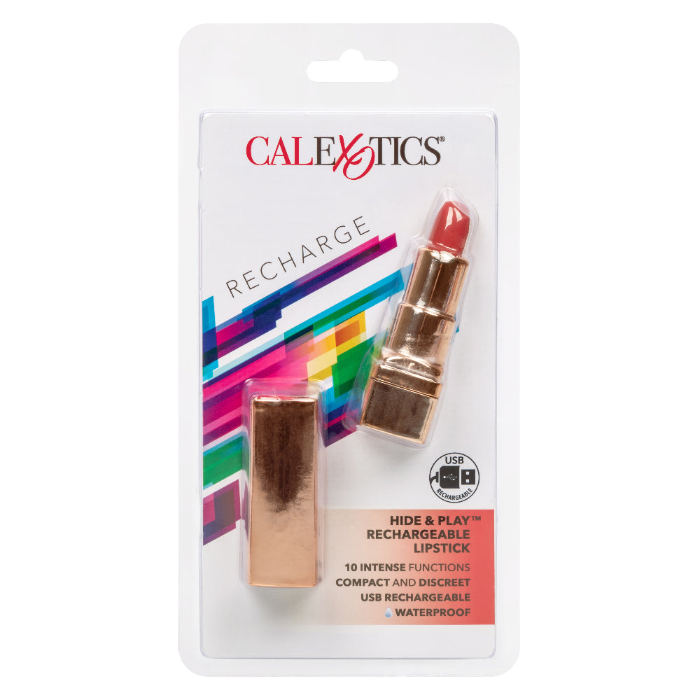 Hide and Play Lipstick Mini Vibrator – Waterproof Rechargeable Massager > Vibrators > Mini Vibrators