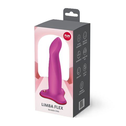 Fun Factory Limba Flex (Magenta) – 17.5 cm Flexible Dildo > Dildos > Realistic Dildos