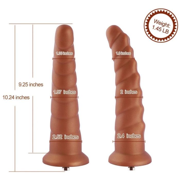 Hismith Huge Arthropod Dildo (Gold) – Large Silicone Dildo Sex Machine Attachments