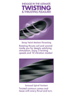 Anal Fantasy Elite Twist Ecstasy – Spiral Sculpted Anal Plug > Anal Range > Vibrating Butt Plugs