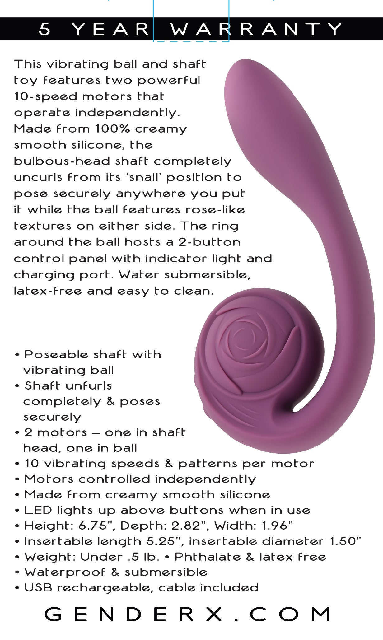 Gender X POSEABLE YOU - Poseable Vibrator 17.1cm Vibrators