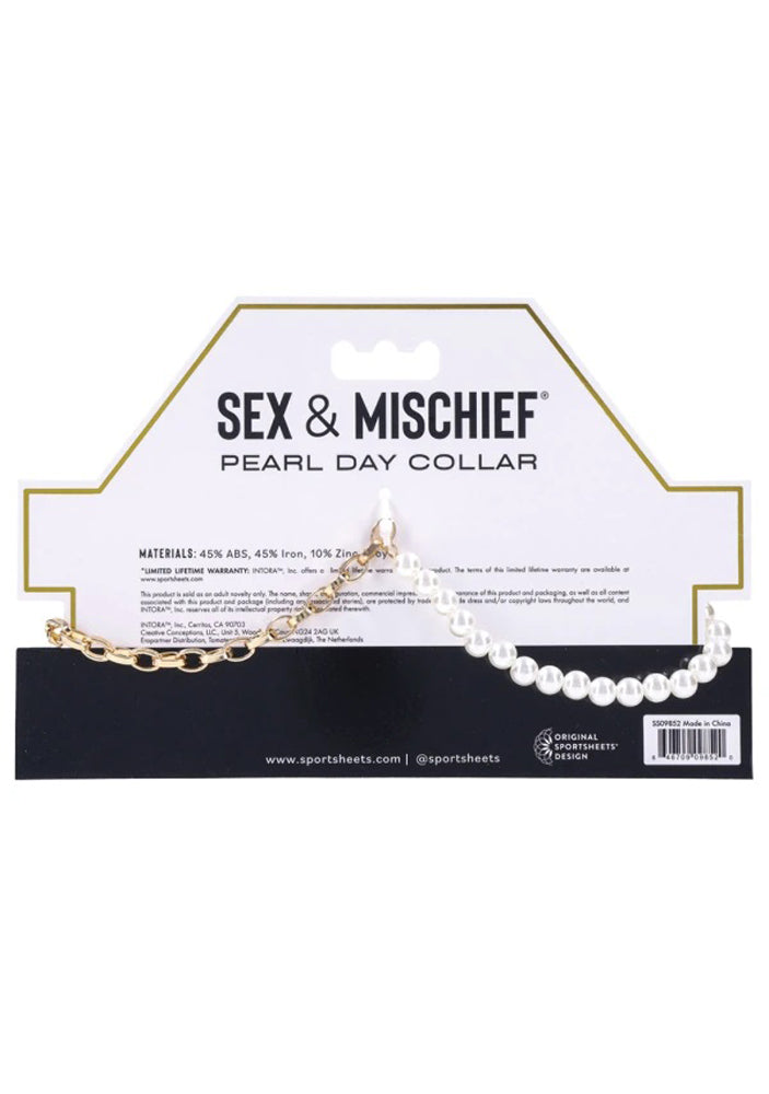 Sex and Mischief Pearl Day Collar > Bondage Gear > Collars & Leashes