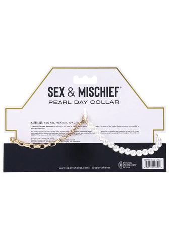 Sex and Mischief Pearl Day Collar > Bondage Gear > Collars & Leashes