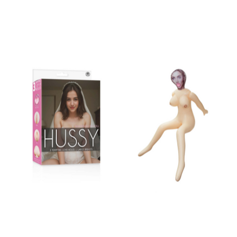 Hussy Inflatable American Love Doll 1 Metre with Three Love Holes Large Breasts and Erect Nipples Dolls - Inflatable