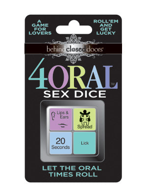 Behind Closed Doors Oral Sex Dice - 4 Lovers Dice Game Default Title Games