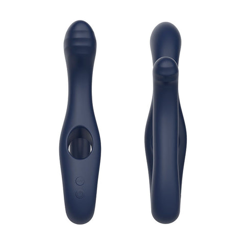 Adam & Eve Twisted Temptations 22.4 cm Bendable Vibe - Navy VIBRATORS-RABBIT