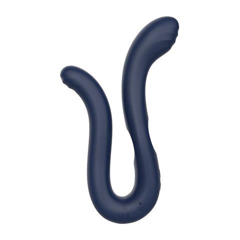 Adam & Eve Twisted Temptations 22.4 cm Bendable Vibe - Navy VIBRATORS-RABBIT
