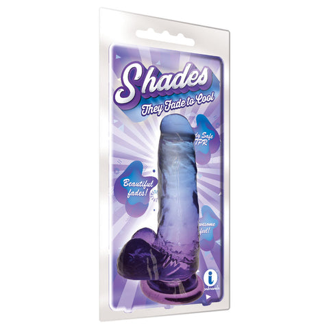 Shades 7 Inch Jelly Dong Violet Dildo 17.8 Centimeters > Realistic Dildos and Vibes > Realistic Dildos