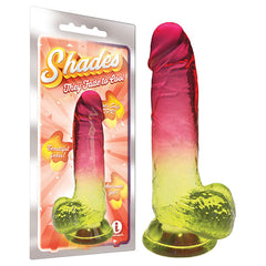 Shades 8'' Jelly TPR Dong - 20.3 cm Dong Pink DONGS