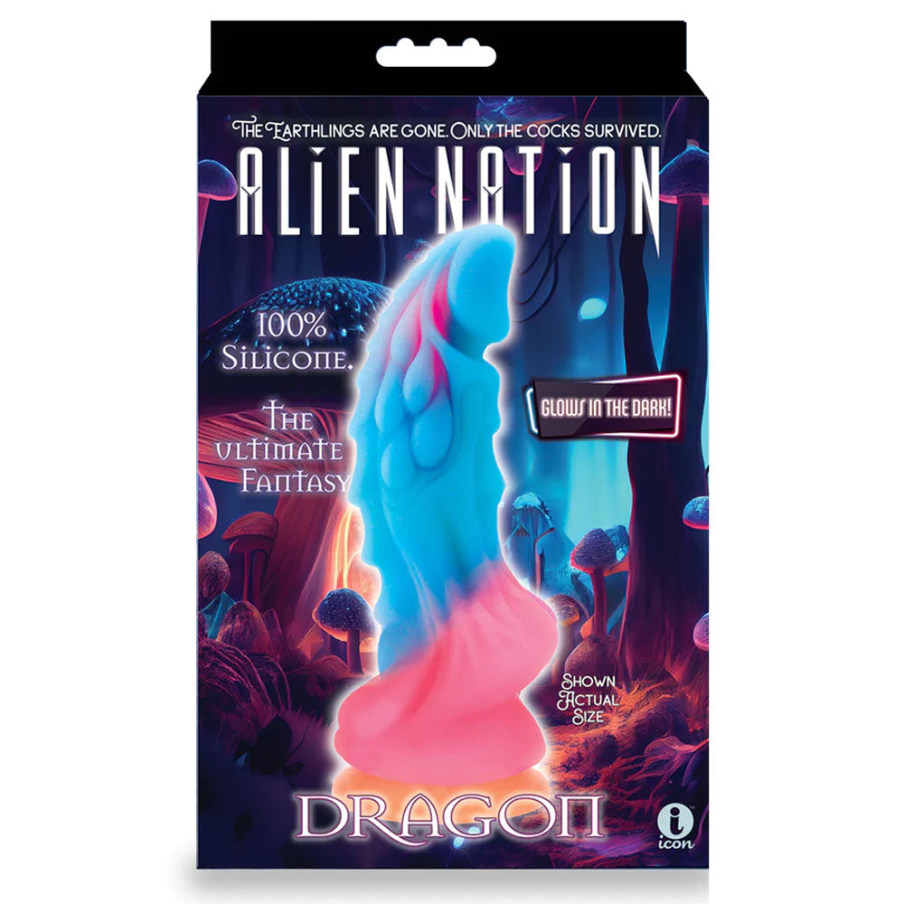 Alien Nation Glow Dragon – Glow in the Dark 23 cm Fantasy Dong > Dildos > Fantasy