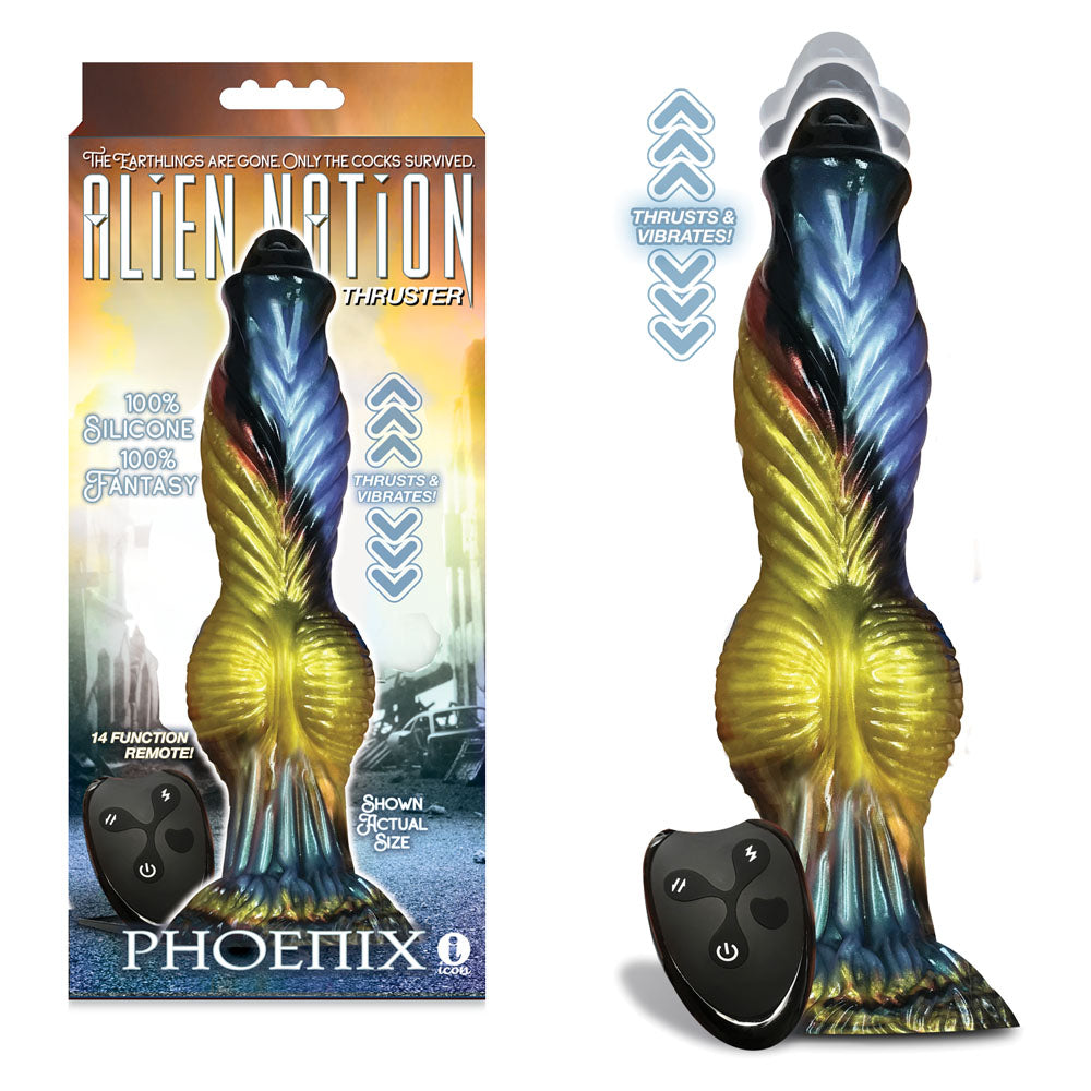 Alien Nation Phoenix Thrusting Dong – USB Rechargeable 25.4 cm with Remote Secondary image