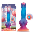 Alien Nation Glo-Spot – Glow-in-the-Dark 21.6 cm USB Rechargeable Vibrating Dong Coloured > Dildos > Fantasy