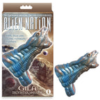 Alien Nation - Gila - Gold 5.5" Inch Penis Sheath Blue > Sex Toys For Men > Penis Sleeves