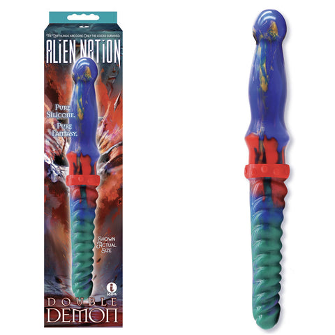 Alien Nation Double Demon – 35 Cm Fantasy Double Dildo Coloured Fantasy Dongs