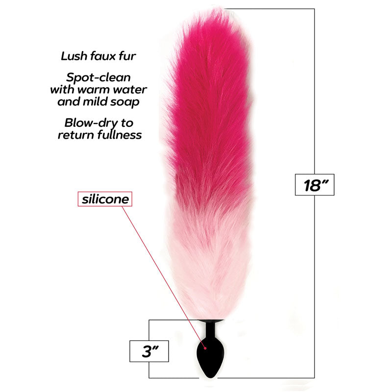 Foxy Fox Tail Silicone Butt Plug (Gradient) – Premium Silicone Butt Plug Secondary image