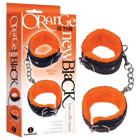 Orange Is The New Black Love Cuffs (Black) – Fluffy Wrist Restraints > Bondage Gear > Handcuffs