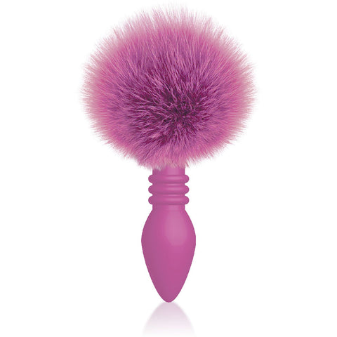 The 9s Cottontails Ribbed Butt Plug with Bunny Tail Anal Toys & Stimulators