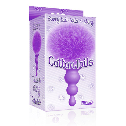 The 9s Cottontails Beaded Butt Plug with Bunny Tail Tails