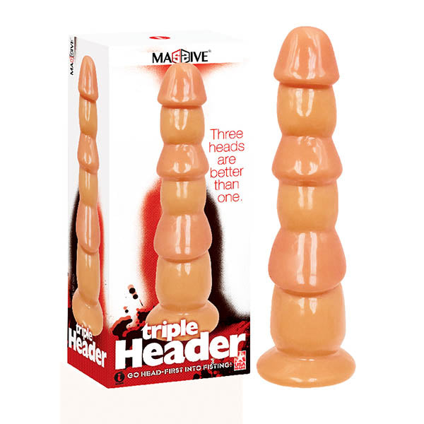 Massive Triple Header Flesh – Large Silicone Dildo Default Title > Dildos > Oversized Toys