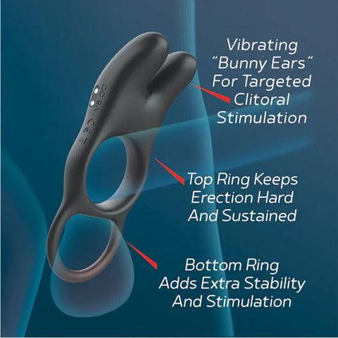 Red Dot Rings V1 USB Rechargeable Vibrating Cock Ring with Remote Cock Rings Vibrating