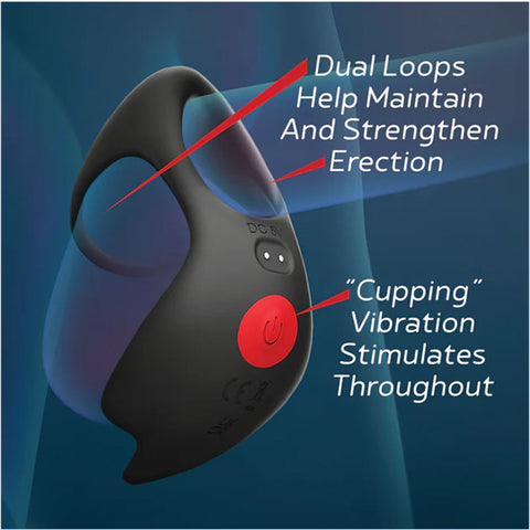 Red Dot Rings V3 USB Rechargeable Cock & Ball Ring with Remote Cock Rings Vibrating
