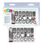 Try-Curious Cock Ring and Sleeve Set Clear – 15 Piece TPR Cock Ring and Sleeve Kit > Cock Ring > Sets