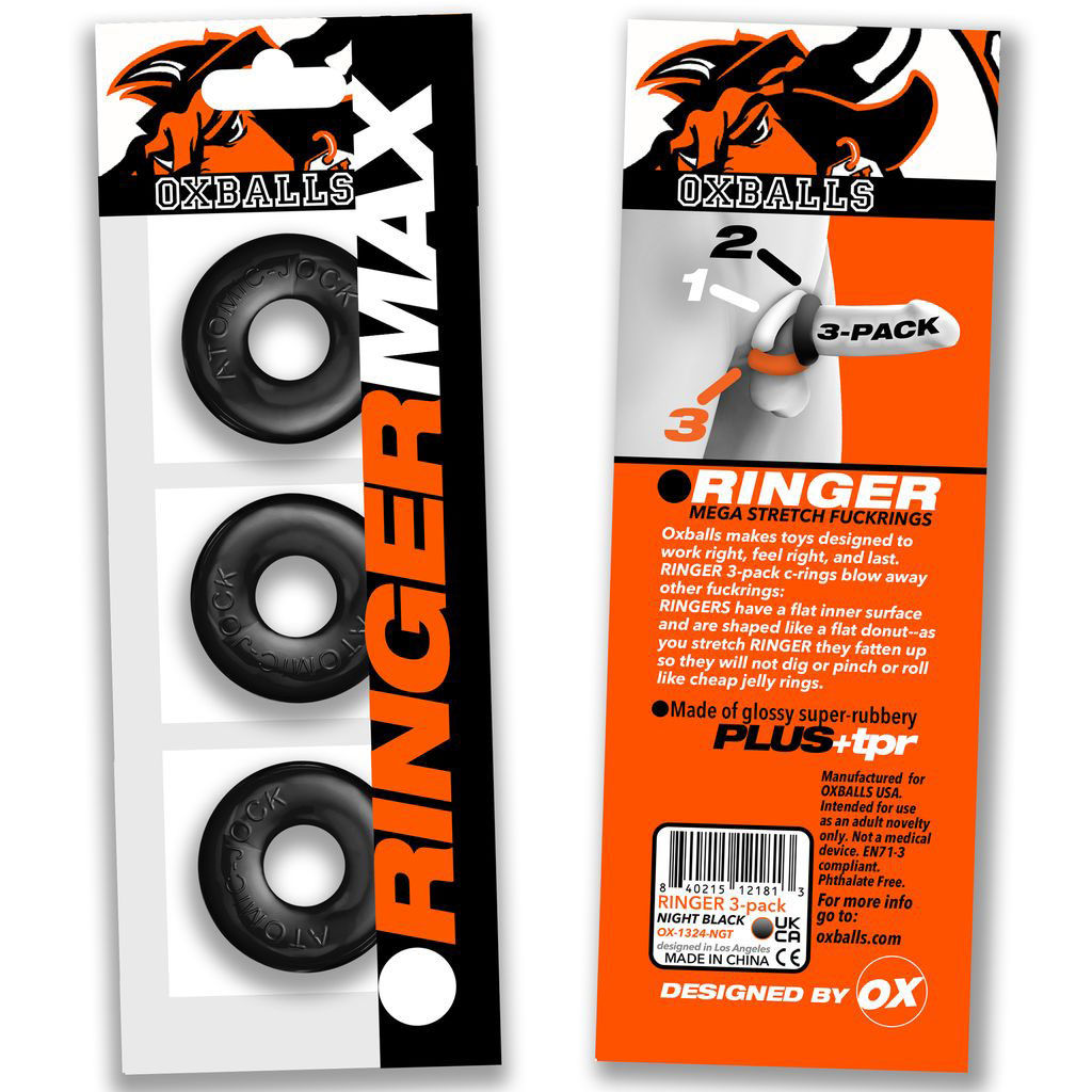 Ringer Max 3-Pack – Strong Rubber Cock Ring Set > Cock Ring > Sets