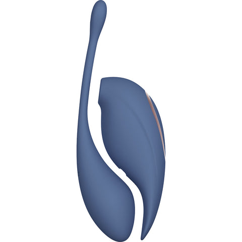 Twitch 2 Dual Pleasure Female Stimulator and Insertable Egg Blue EGGS
