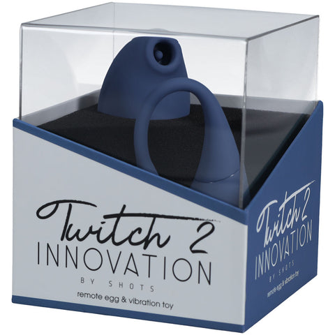 Twitch 2 Dual Pleasure Female Stimulator and Insertable Egg Blue EGGS