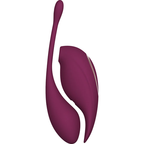 Twitch 2 Dual Pleasure Female Stimulator Insertable Egg Burgundy EGGS