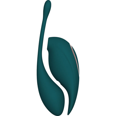 Twitch 2 Dual Pleasure Female Stimulator and Insertable Egg Green EGGS