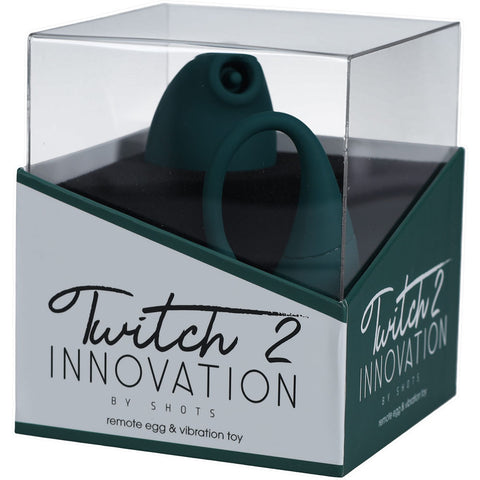 Twitch 2 Dual Pleasure Female Stimulator and Insertable Egg Green EGGS