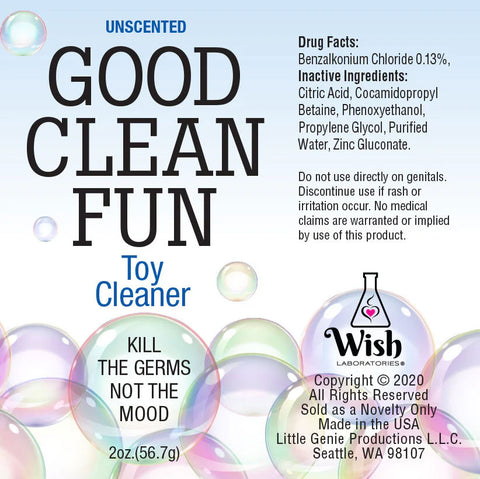 Good Clean Fun Unscented Toy Cleaner 60 ml Toy Cleaners