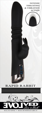 Evolved Rapid Rabbit 25.4 cm Thrusting Vibrator > Vibrators > Ladies > Rabbit Multi