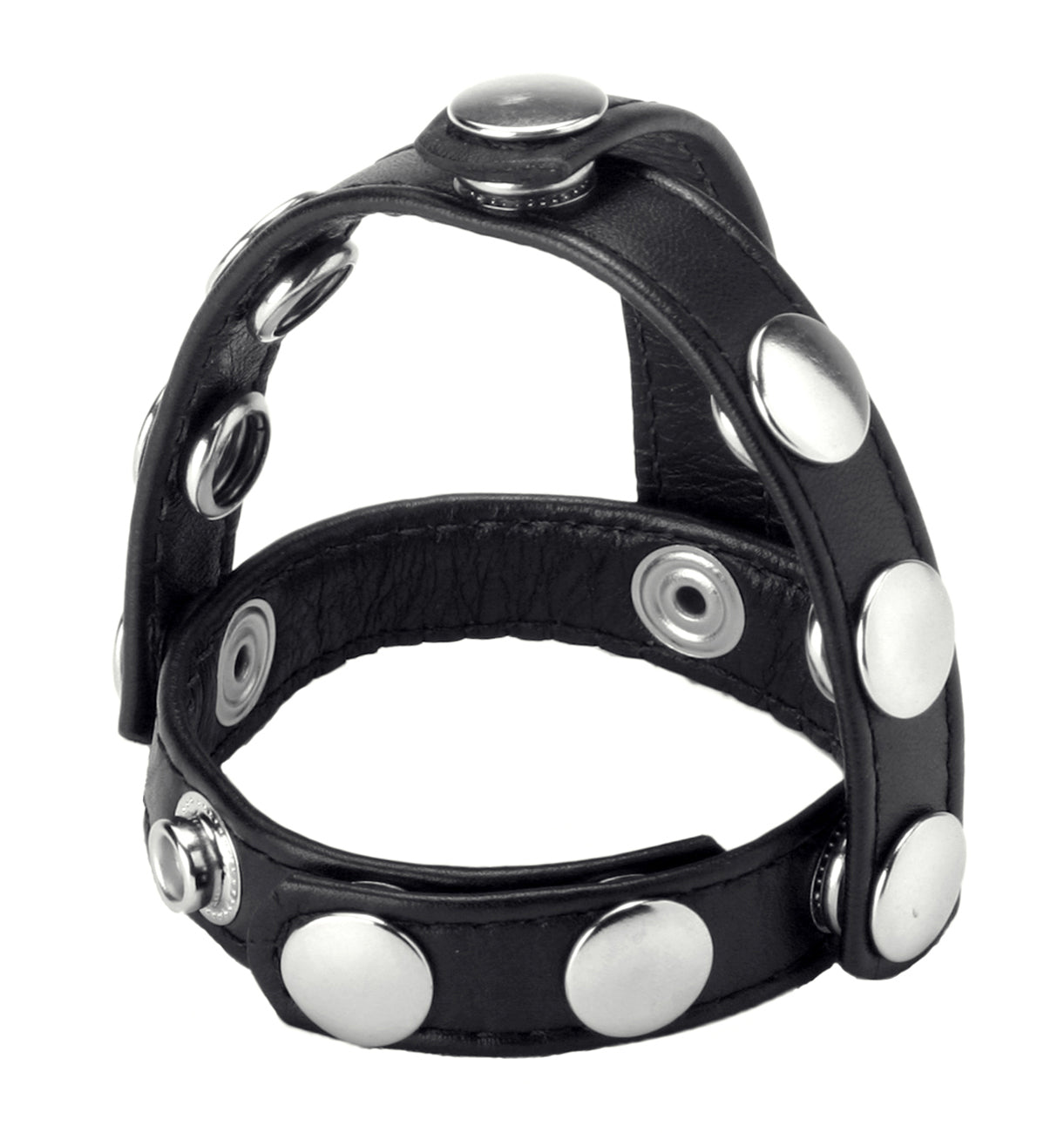 Snap-On Cock and Ball Harness Adjustable Male Pleasure Device > Cock Ring > Adjustable