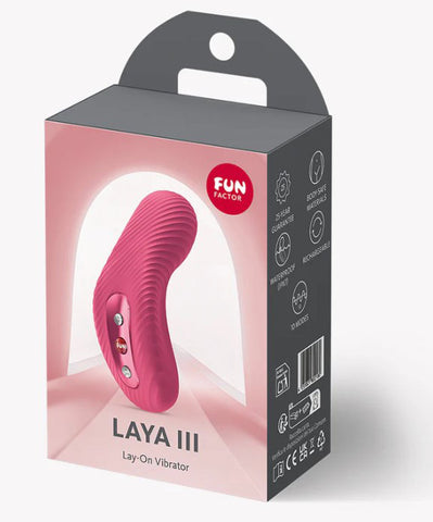 Fun Factory LAYA III Raspberry – USB-C Rechargeable Clitoral Stimulator > Sex Toys For Ladies > Clitoral Vibrators and Stimulators