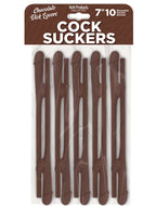 Hott Products Cock Sucker (Chocolate Brown) – 7 Inch Reusable Novelty Drink Straws Set of 10 > Novelties > Party Supplies
