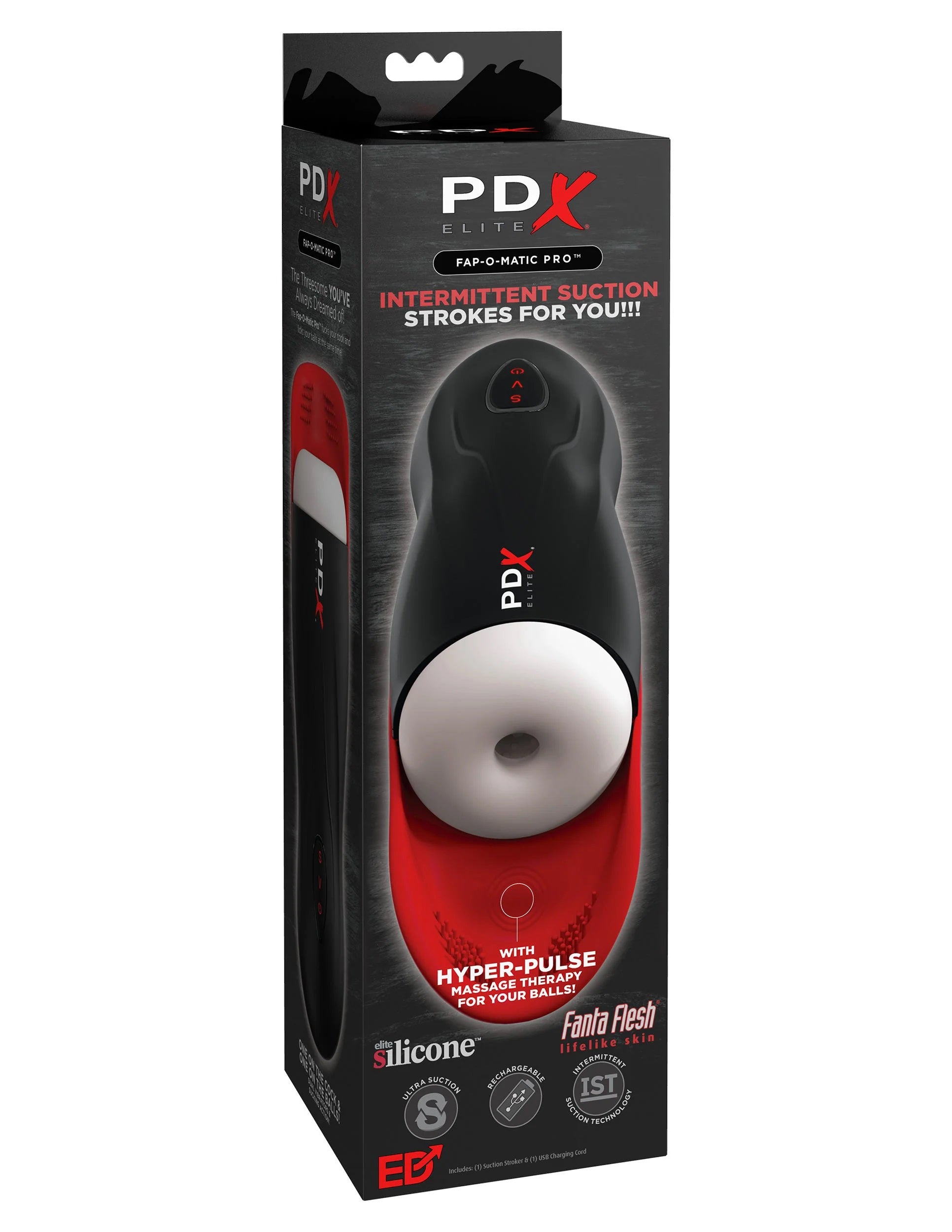 PDX Elite Fap-O-Matic Pro Ultimate Stroker Experience Black > Sex Toys For Men > Masturbators > Vibrating