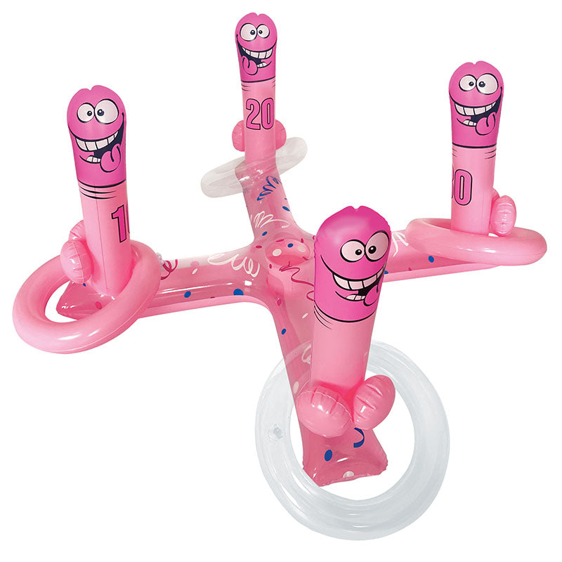 Inflatable Pecker Toss Game for Adults Fun Party Entertainment Pink Party Supplies
