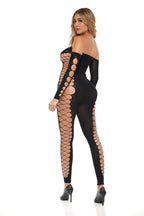 Diamond Drippin Bodystocking in Black Black One Size > Clothes > Bodies and Playsuits
