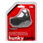 Hunkyjunk Stretchy Clutch Cock and Ball Sling by Oxballs Black > Cock Ring > Sling