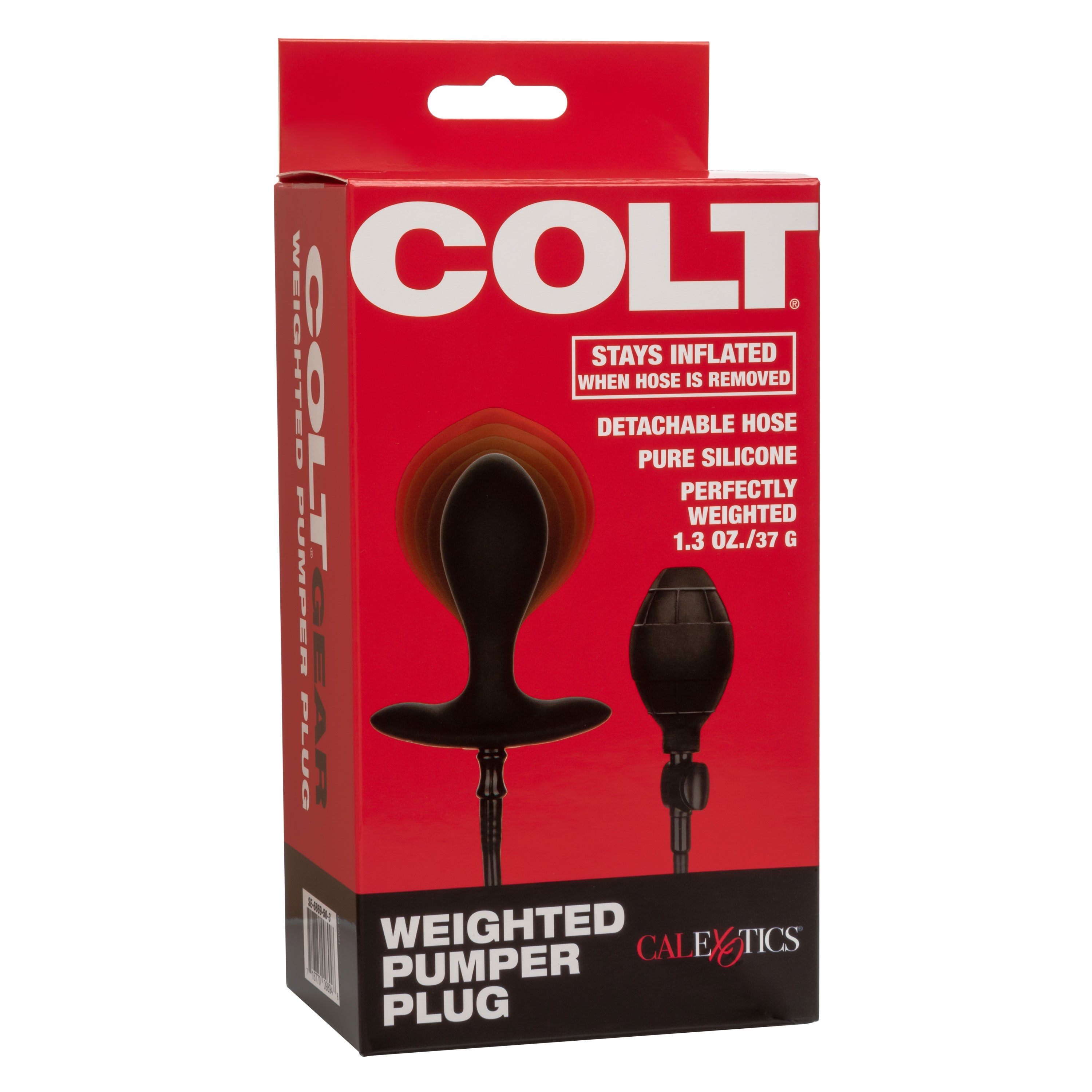 Colt Weighted Pumper Plug – Inflatable Silicone Probe 3 Inch Anal Plug Secondary image