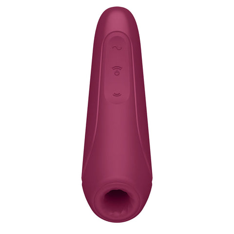 Satisfyer Curvy 1 Plus App Enabled Rose Red Stimulator Air Pulsation