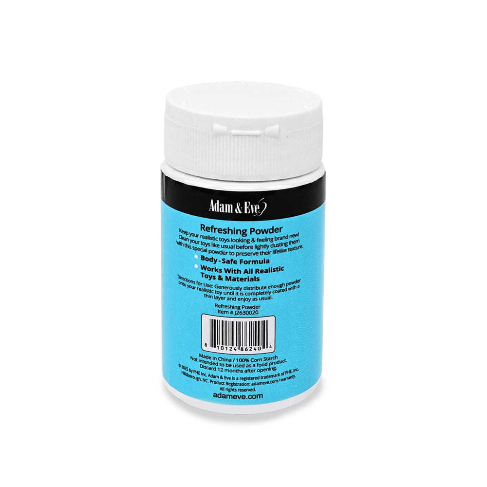 Adam & Eve Refreshing Powder For Sex Toys – 60 ml > Essentials > Toy Cleaners