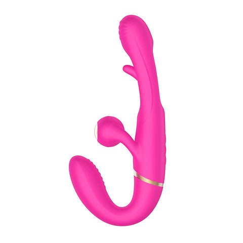 Adam & Eve Orgaz-Ohh-Matic USB Rechargeable Strapless Strap-On with Remote – Powerful Vibrating Strap-On > Realistic Dildos and Vibes > Strapless Strap Ons